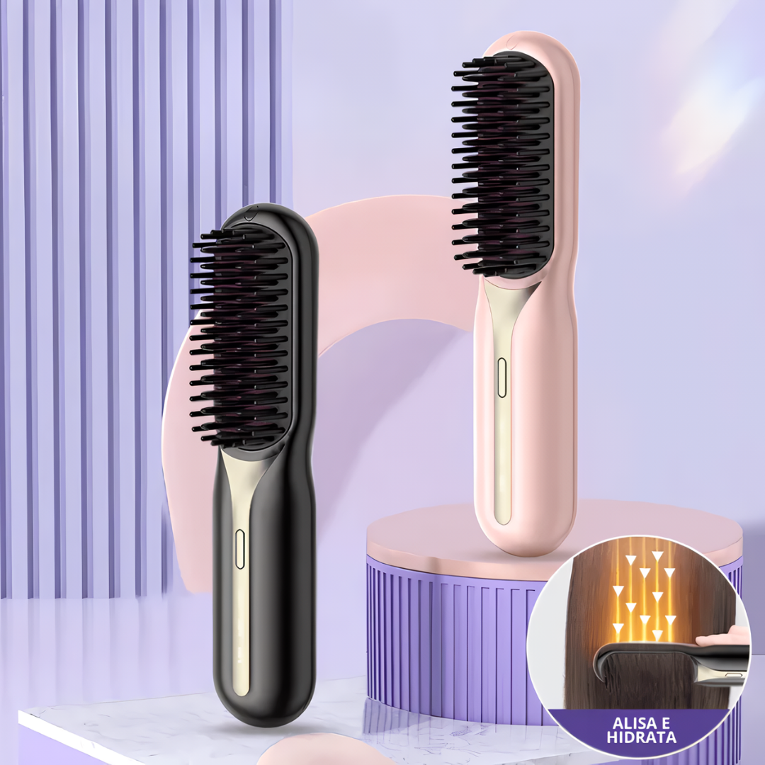 Peine Alisador Inalambrico Glows® + Ampolla Argan