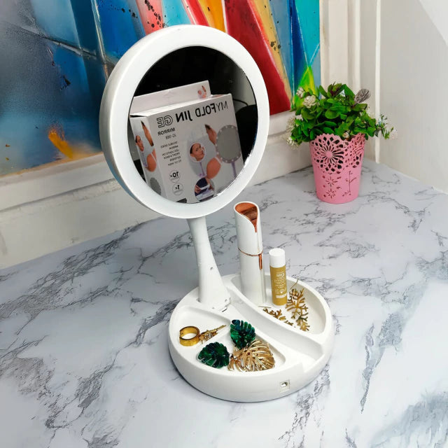 Espejo Redondo Con Luz Led