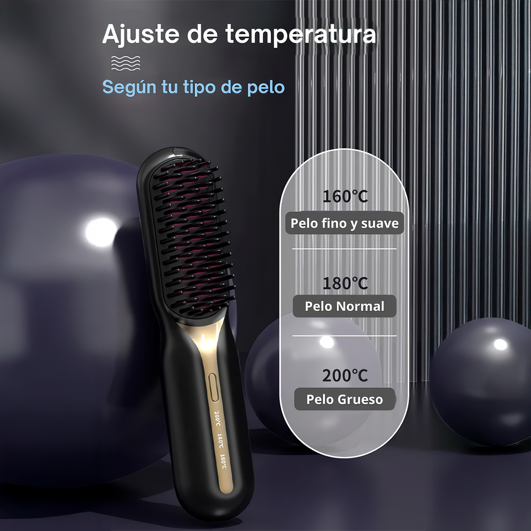 Peine Alisador Inalambrico Glows® + Ampolla Argan
