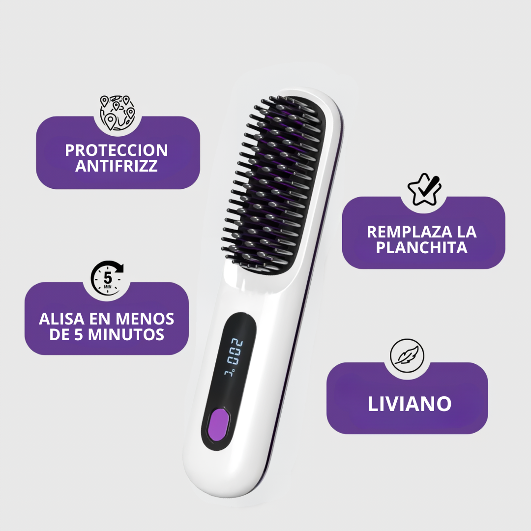 Cepillo Alisador Inalambrico Glows® PRO