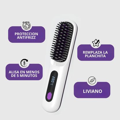 Cepillo Alisador Inalambrico Glows® PRO