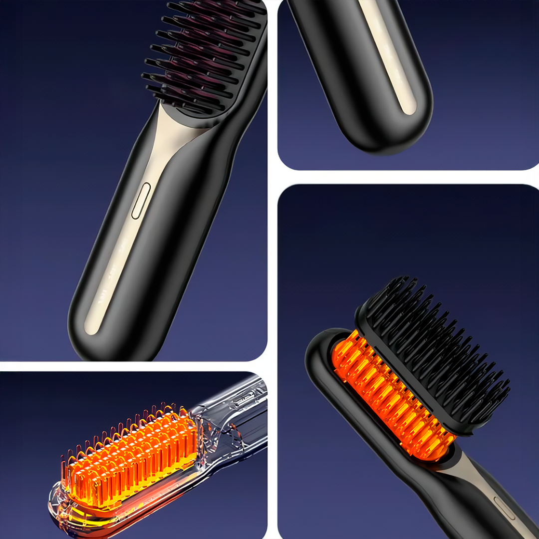Peine Alisador Inalambrico Glows® + Ampolla Argan