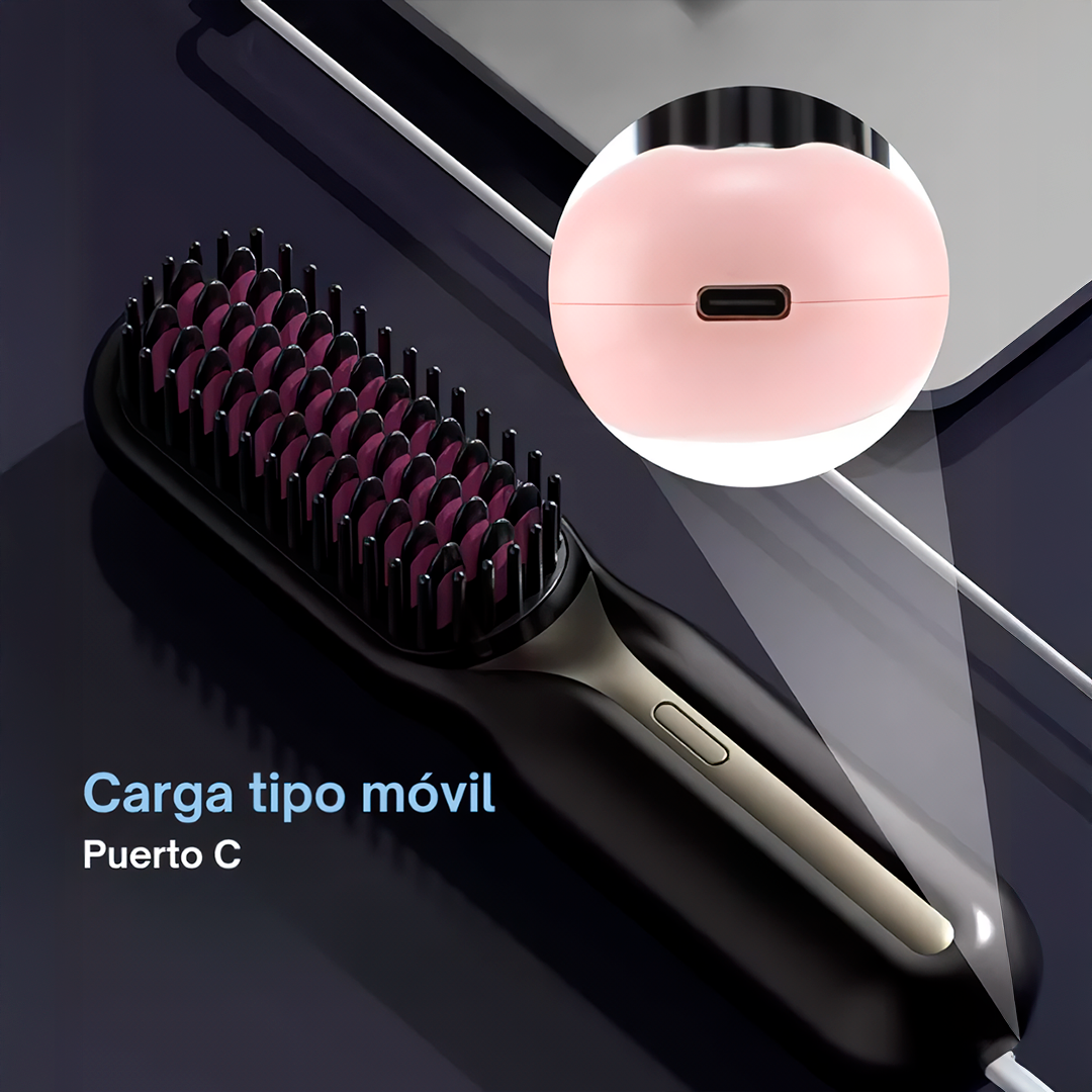 Peine Alisador Inalambrico Glows® + Ampolla Argan