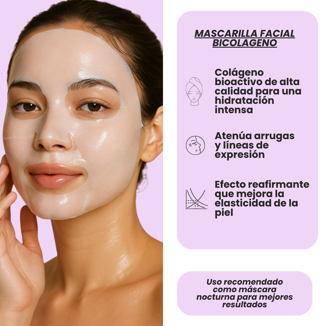 Masajeador GlowSonic® PRO + Mascarilla Facial Bicolageno