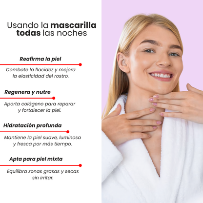 Masajeador GlowSonic® PRO + Mascarilla Facial Bicolageno