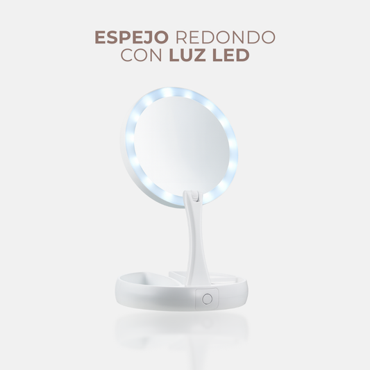 Espejo Redondo Con Luz Led