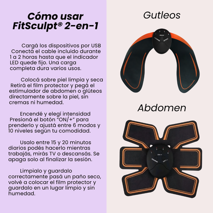 FitSculpt® PRO - Estimulador de Glúteos y Abdomen