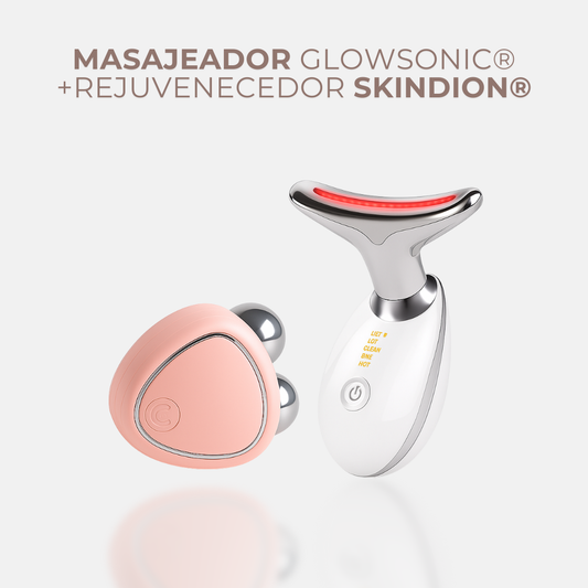 Masajeador GlowSonic® + Rejuvenecedor SkinDion®
