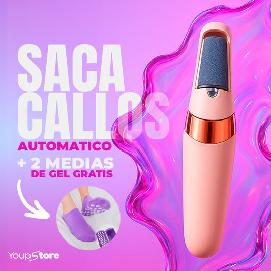 Saca Callos Automatico + 2 Medias de Gel Hidratantes