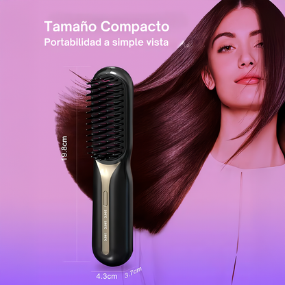 Peine Alisador Inalambrico Glows® + Ampolla Argan